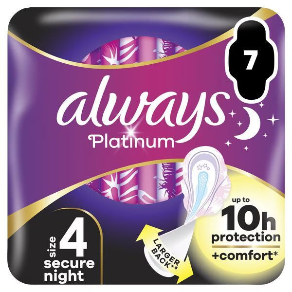 Always Platinum Night Size 4 8x7ct