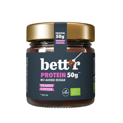 Bett'r Peanut And Cocoa Protein Spread With No Added Sugar 250G