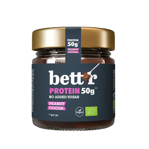 Bett'r Peanut And Cocoa Protein Spread With No Added Sugar 250G