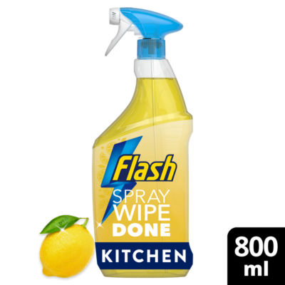 Flash Spray Wipe Done Crisp Lemon Kitchen 800ml
