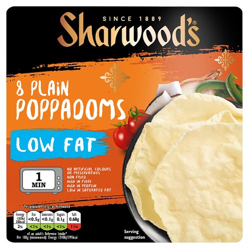 SHAR MICROWAVABLE CTE POPPADOM 12/94G
