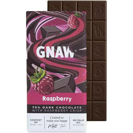 Gnaw Raspberry Bars 80g