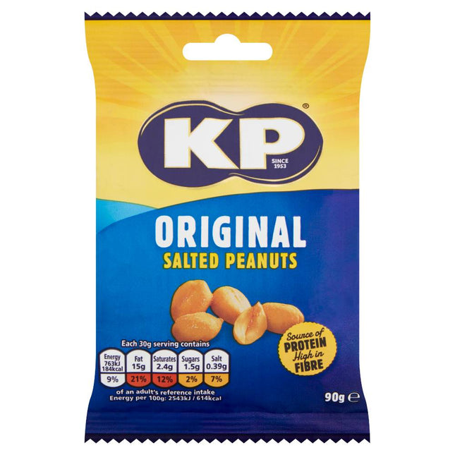 KP Original Salted Peanuts 90g (Clip Strips)
