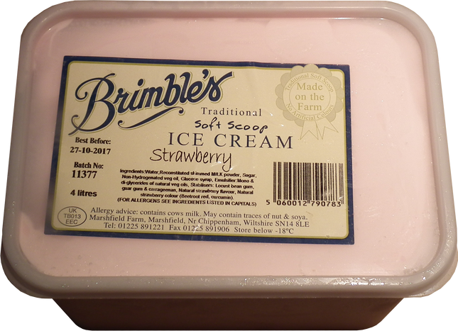 Brimble’s Ice Cream Strawberry 4l
