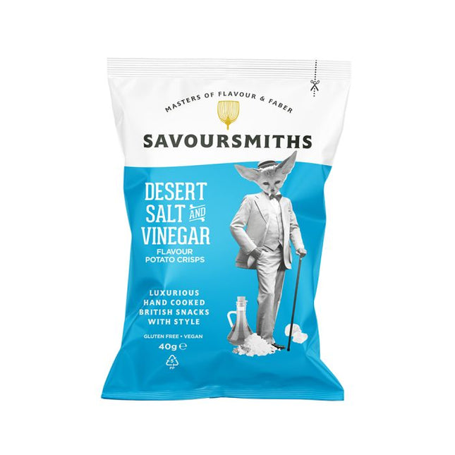 Savoursmiths Desert Salt And Vinegar Flavour Potato Crisps 40g