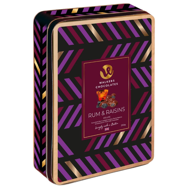 Walkers Tin Milk Chocolate Rum & Raisin 250g