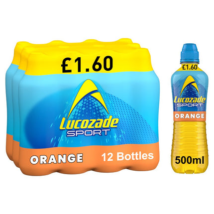 Lucozade Sport Orange PMP £1.60 500ml
