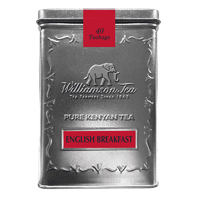 Williamson Tea Heritage Square Tin English Breakfast 40 Teabags 100g