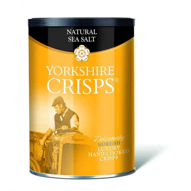 Yorkshire Crisps Natural Sea Salt Mini Drum 50g
