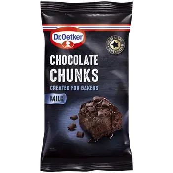 Dr. Oetker Milk Chocolate Chunks 400g