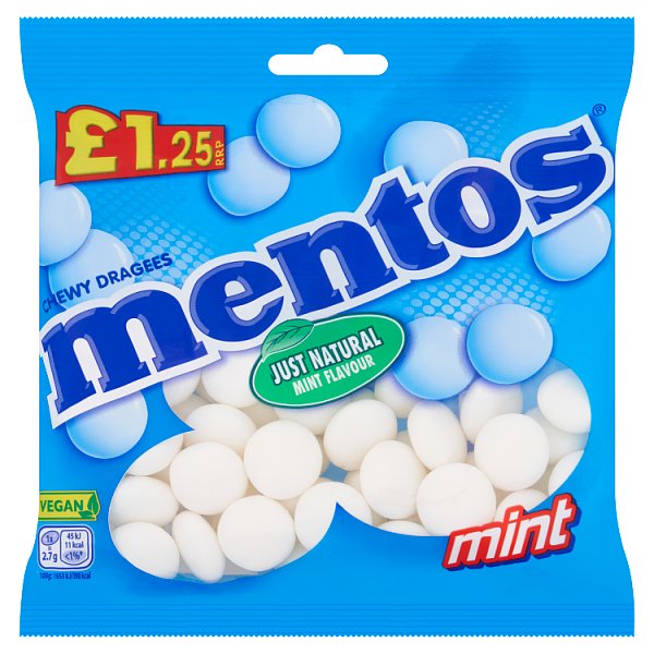 Mentos Mint Bag PMP £1.25 135g