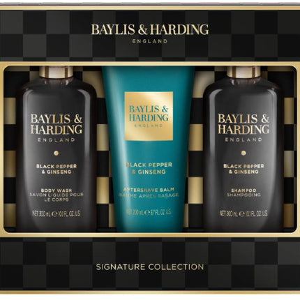 Black Pepper & Ginseng Men'S Luxury Bathing Trio Gift Set 1080g