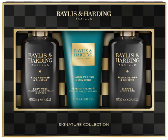 Black Pepper & Ginseng Men'S Luxury Bathing Trio Gift Set 1080g