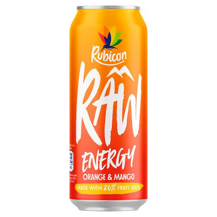 Rubicon Raw Energy Orange Mango 500ml
