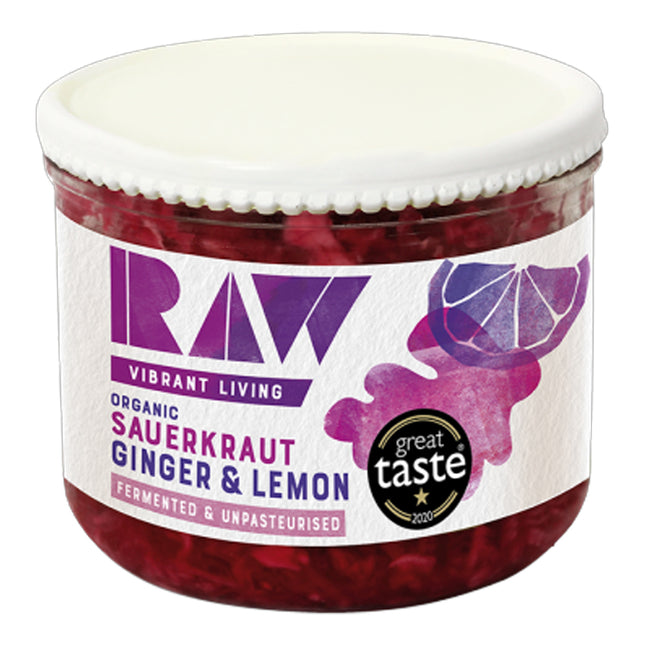Raw Fresh Kraut Ginger & Lemon Organic 410g