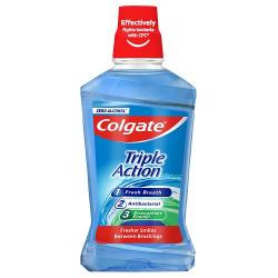 Colgate Mouth Rinse 500ml Triple Action Zero Alcohol