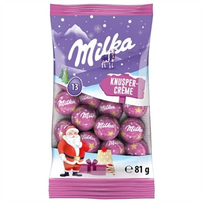 Milka Christmas Baubles Crunchy Cream 81G
