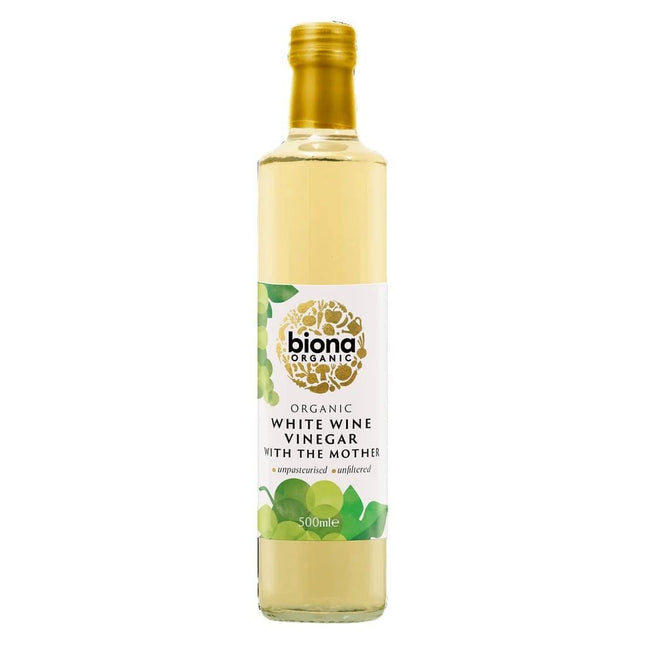 Biona Organic White Wine Vinegar With The Mother 500ml