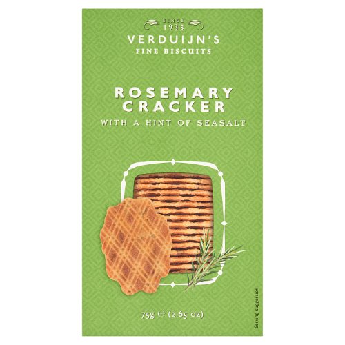 Verdijn's Fine Biscuits Crackers Wth Rosemary/Seaslt 75G