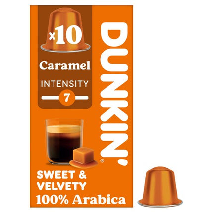 Dunkin Nespresso Compatible Coffee Pods Caramel (10s)