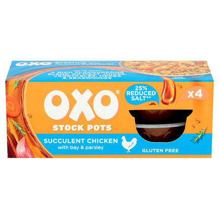 OXO Reduced Salt Chicken Stock Pots 4s 20g