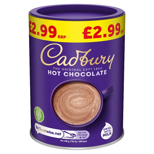 Cadbury Hot Chocolate PMP £2.69 175g