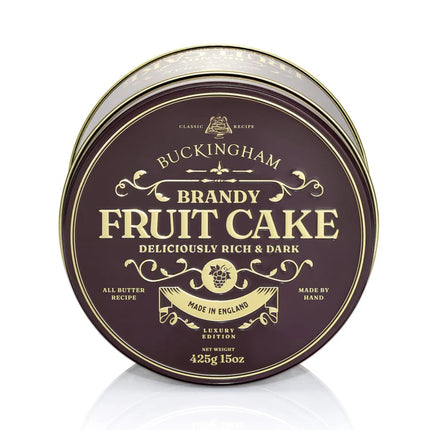 Buckingham Cakes Brandy Fruit Cake flavoured with Cognac 425g
