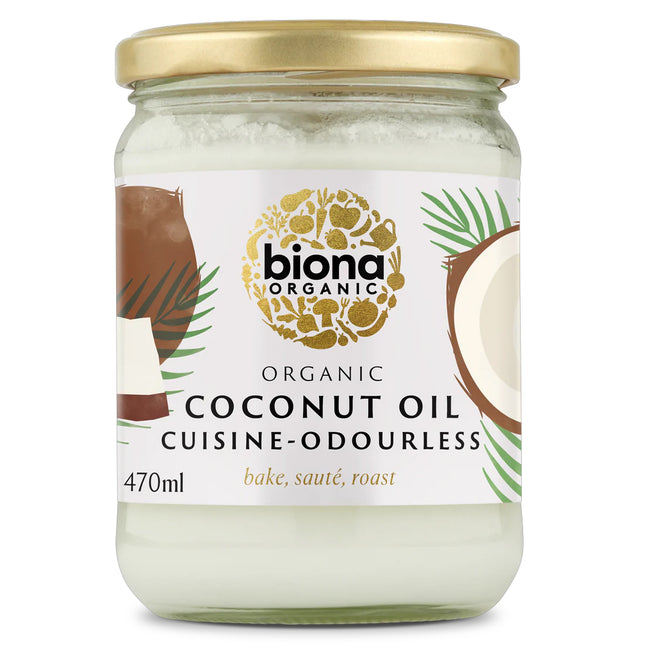 Biona Organic Coconut Oil Cuisine Mild & Odour Free 470 ml