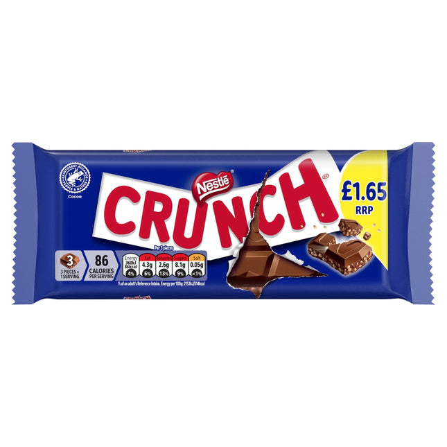 Crunch Milk Chocolate Bar PMP £1.65 100g