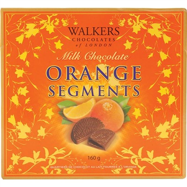 Walkers Tent Box Segments Milk Chocolate Orange 150g