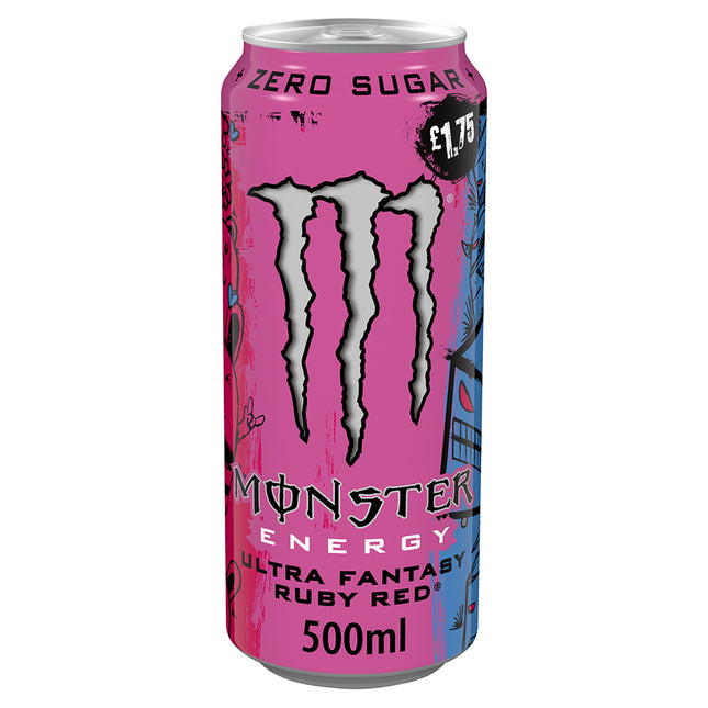 Monster Energy Drink Ultra Ruby Red PMP £1.75 500ml