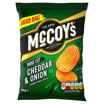 McCoy's Cheddar & Onion Grab Bag Crisps 45g