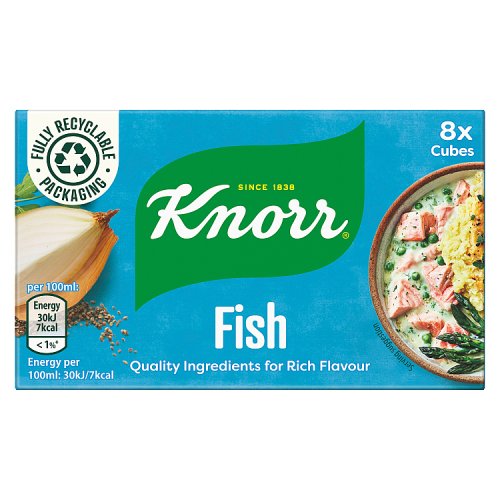 Knorr Stock Cubes 8s Box Fish 80g