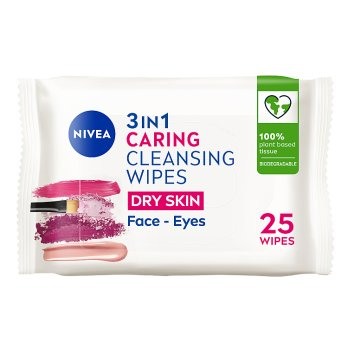 Nivea Essential Face Wipes 25s Dry Skin