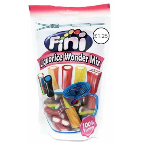 Fini Liquorice Wonder Mix 12 X 140G £1.25 Pmp
