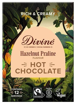 Divine Chocolate Hazelnut Praline Hot Chocolate 250g
