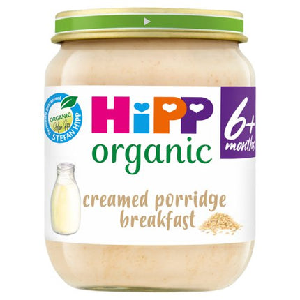Hipp Organic Creamed Porridge Breakfast Baby Food Jar 6+ Months 125g - H1
