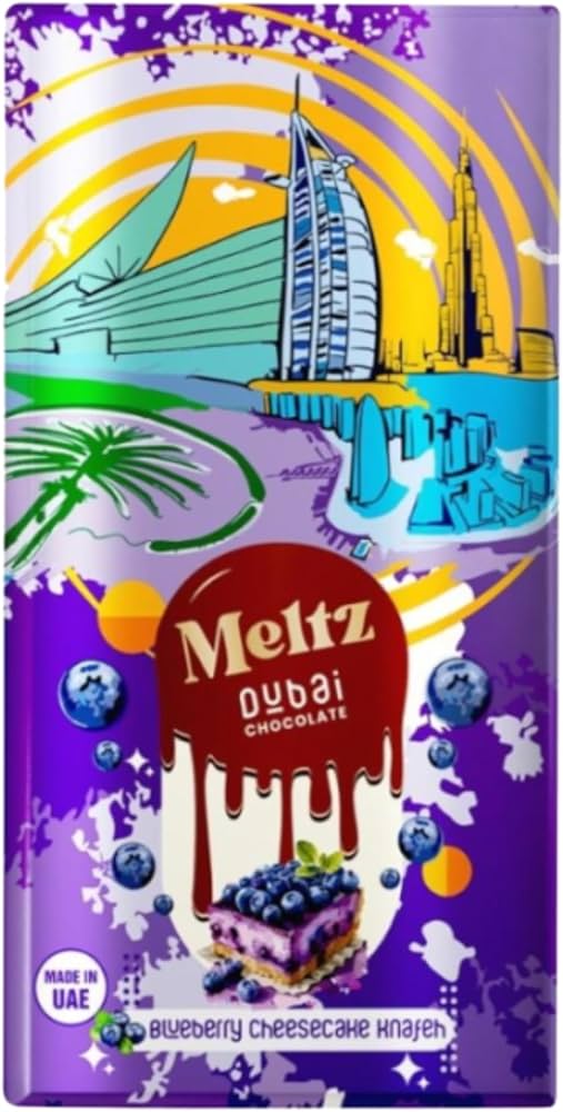 Meltz Dubai Chocolate Blueberry Cheesecake Knafeh 75g