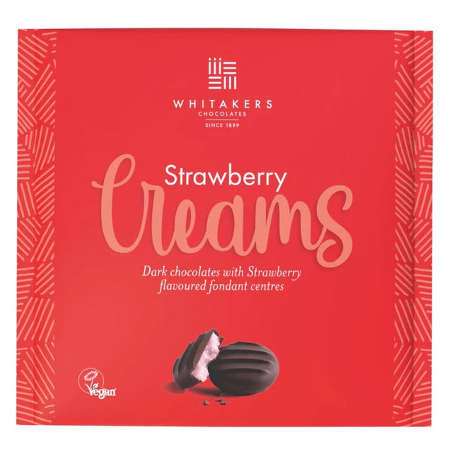 Whitakers Chocolate Strawberry Creams 75g