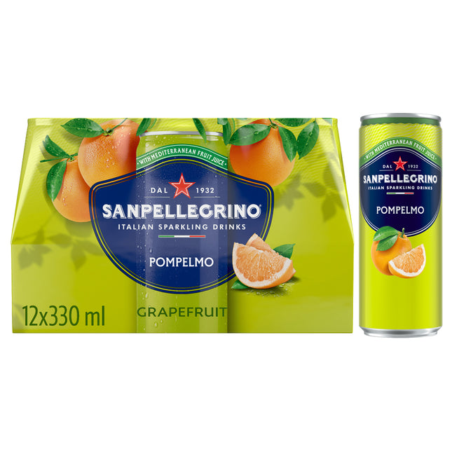 San Pellegrino Italian Sparkling Can Pompelmo 33cl