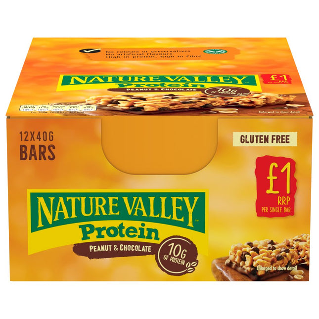 Nature Valley Protein Peanutbutter & Chocolate 12x40g £1.00 PMP