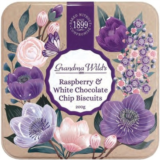 Grandma Wild's Embossed Botanical Floral Tin 200g