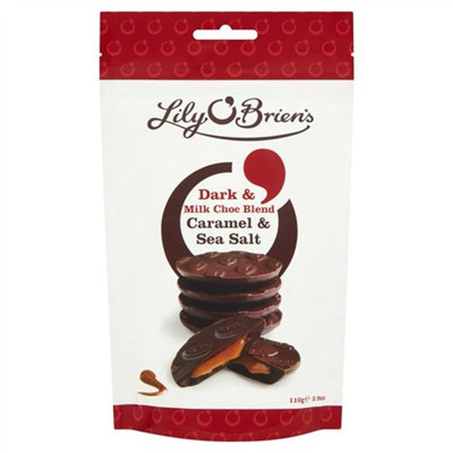 Lily O'Brien's Dark/Milk Caramel S/Salt Bag 100g