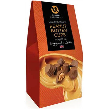 Walkers Tent Box Cups Milk Chocolate Peanut Butter 150g