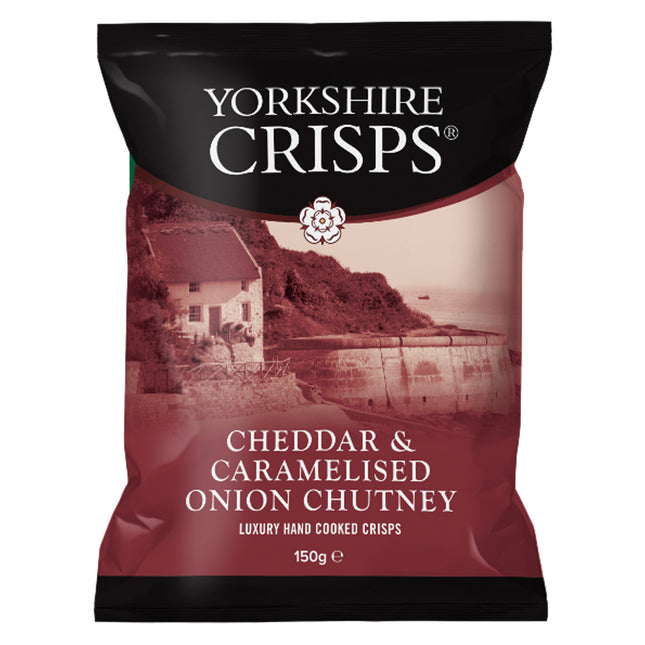 Yorkshire Crisps Cheddar & Caramelised Onion Chutney 150g