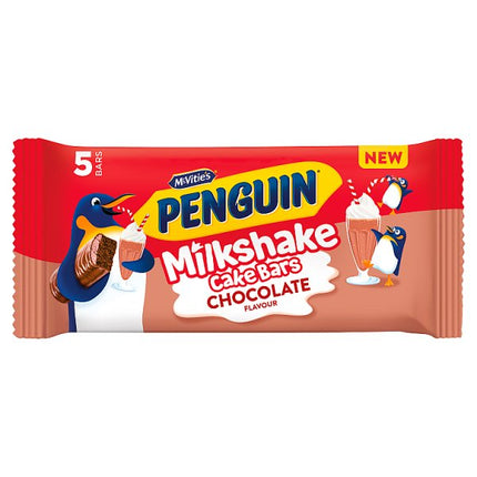 McVitie's Penguin chocolate milkshake cake bar 5 Pack, 141g