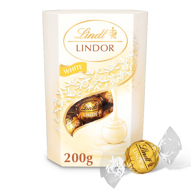 Lindt Lindor White Chocolate Cornet 200G