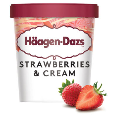 Haagen Dazs Strawberries & Cream Ice Cream 8 x 460ml