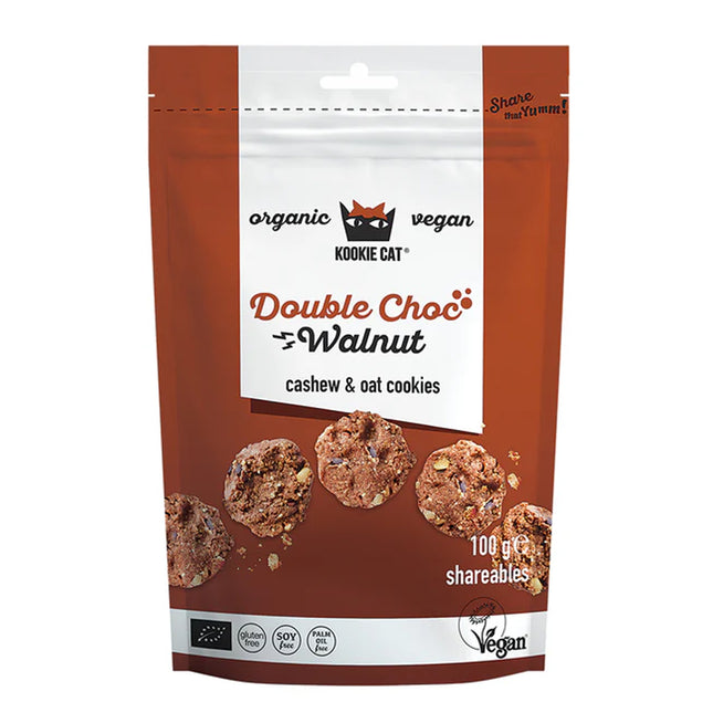 Kookie Cat Mini Cookie Double Choc Walnut 100g