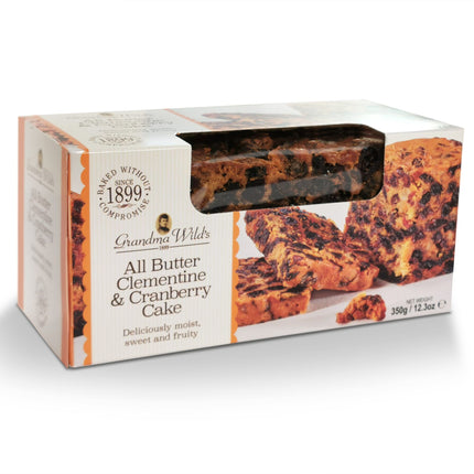 Grandma Wild's All Butter Clementine & Cranberry Cake In A Box 350g